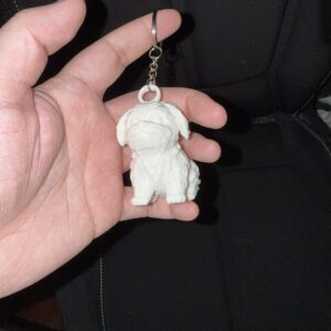 Havanese 3D printed Keychain (unpainted)