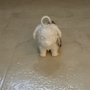 Alternative view of Havanese 3D printed Keychain (unpainted)