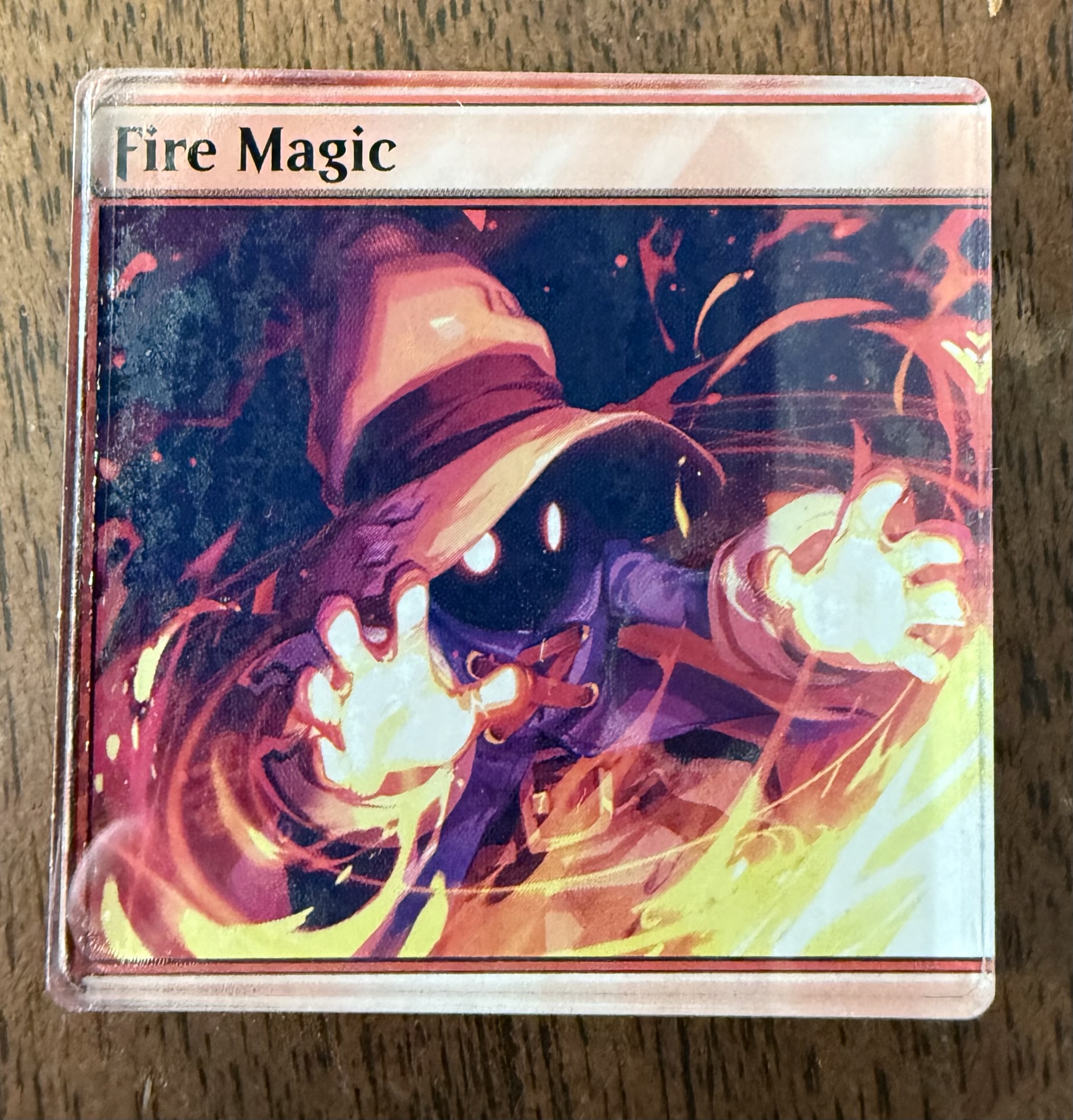 Fire Magic TCG magnet 1.89 inch, Magic the Gathering Final Fantasy TCG