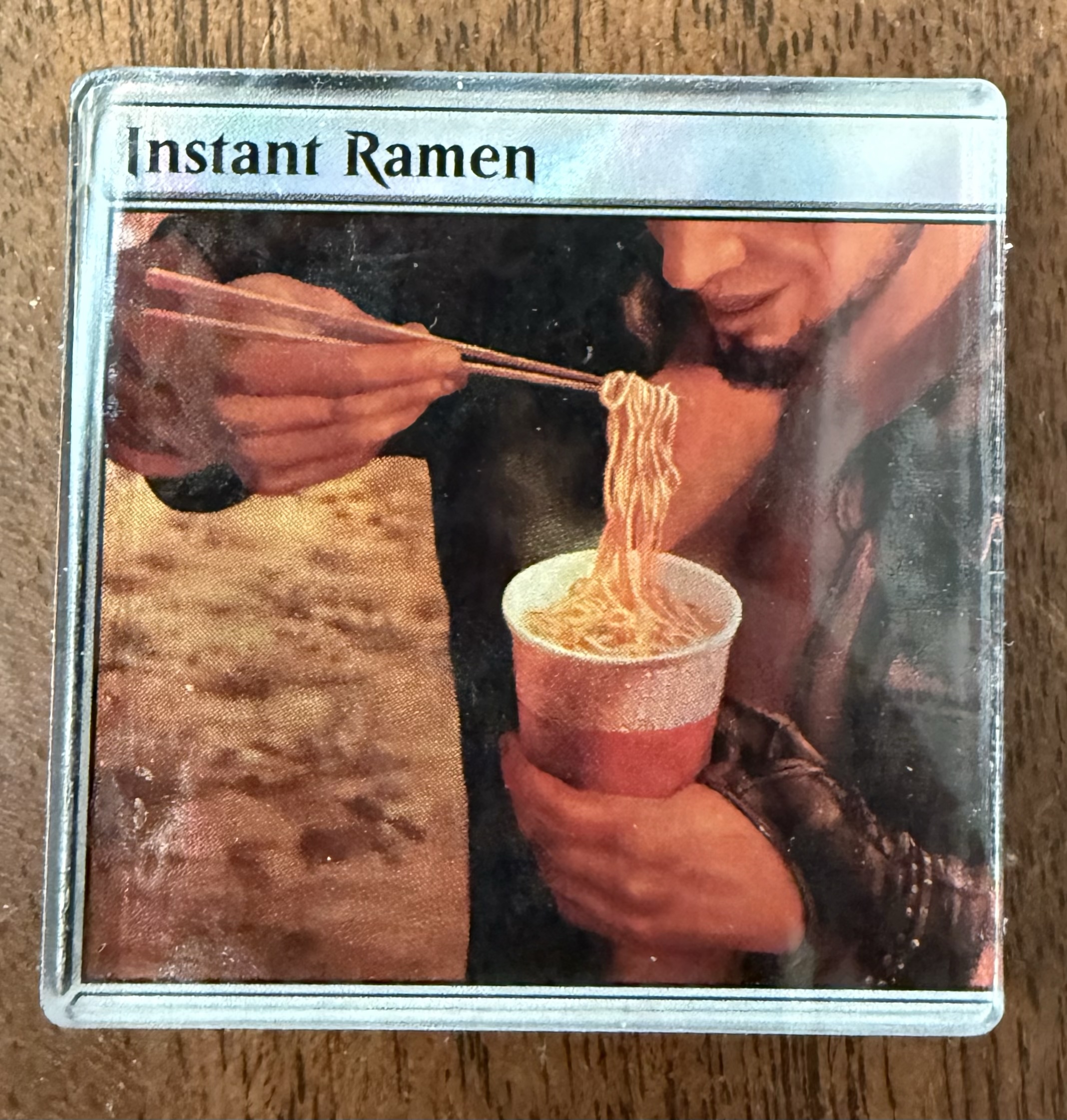 Instant Ramen Holo TCG magnet 1.89 inch, Magic the Gathering Final Fantasy TCG