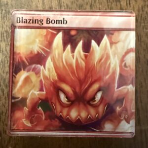 Blazing Bomb TCG magnet 1.89 inch, Magic the Gathering Final Fantasy TCG